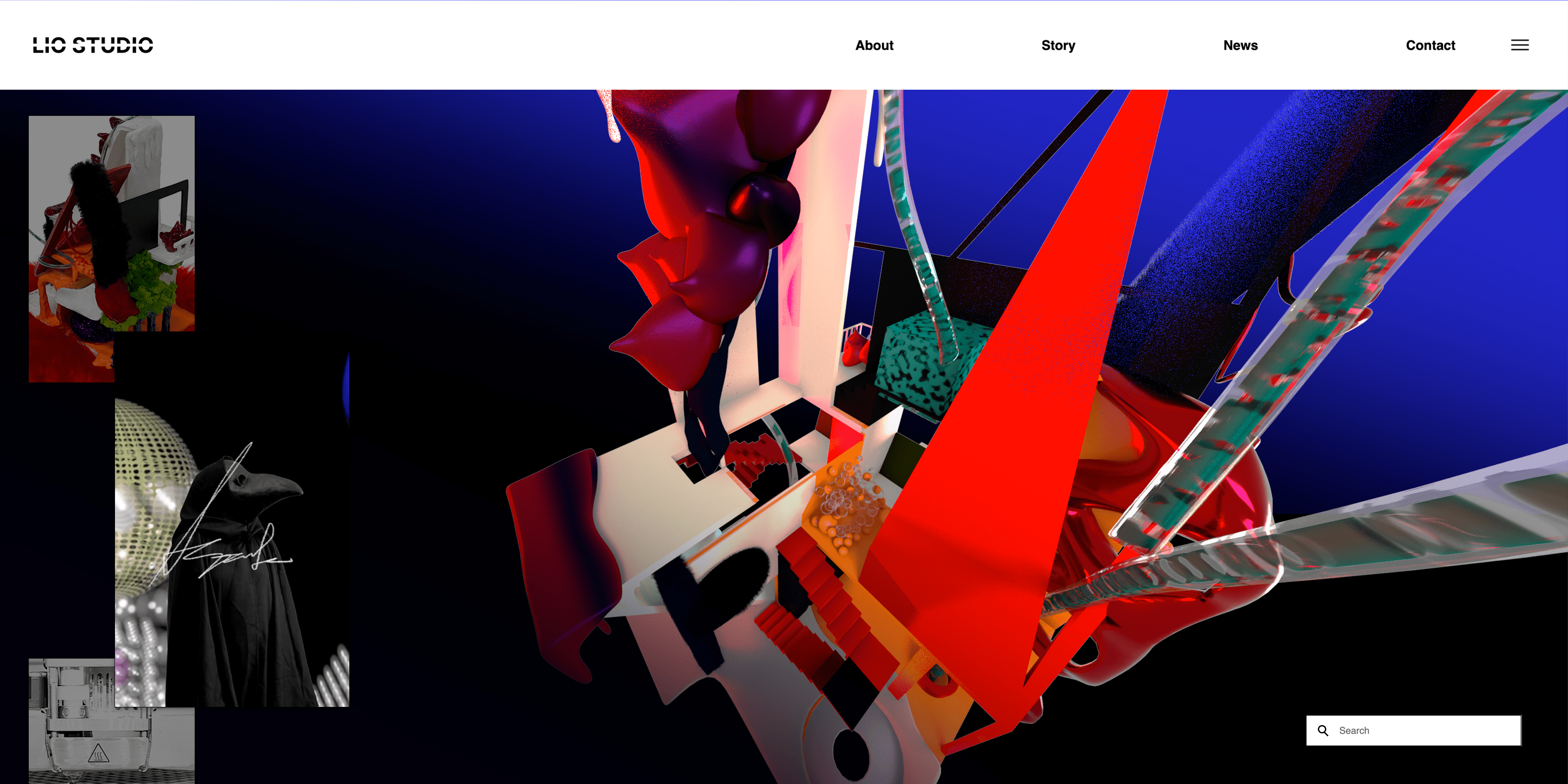 3D 반응형 웹사이트​