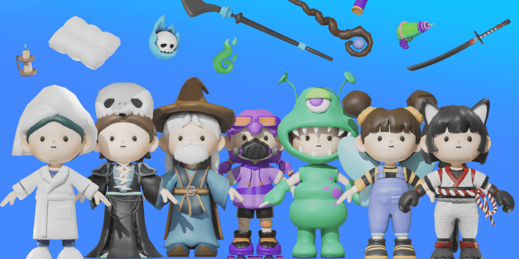 PLAYIO 앱 3D 캐릭터 시스템​