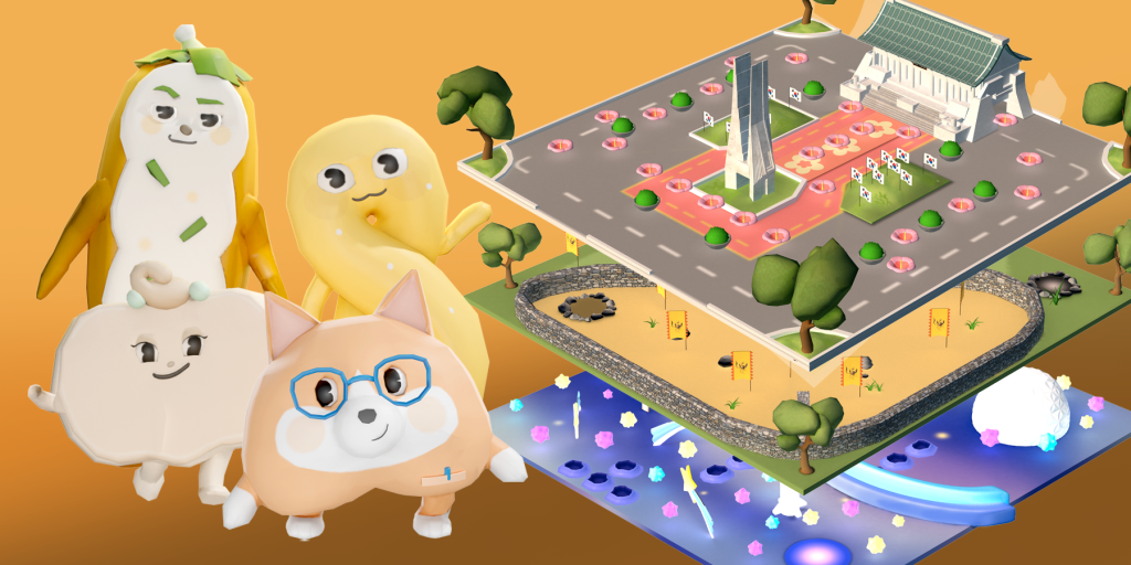 모바일 게임 브레드와 친구들 리뉴얼 (3D 캐릭터, 이펙트, 게임맵)​